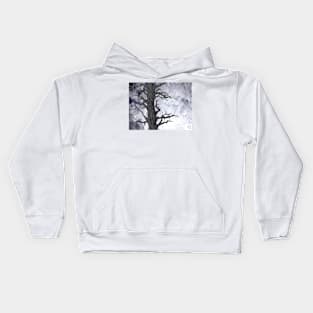 Dark Tree [Pen and Digital Illustration] Kids Hoodie